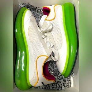 Alexander McQueen oversized shoe in neon green